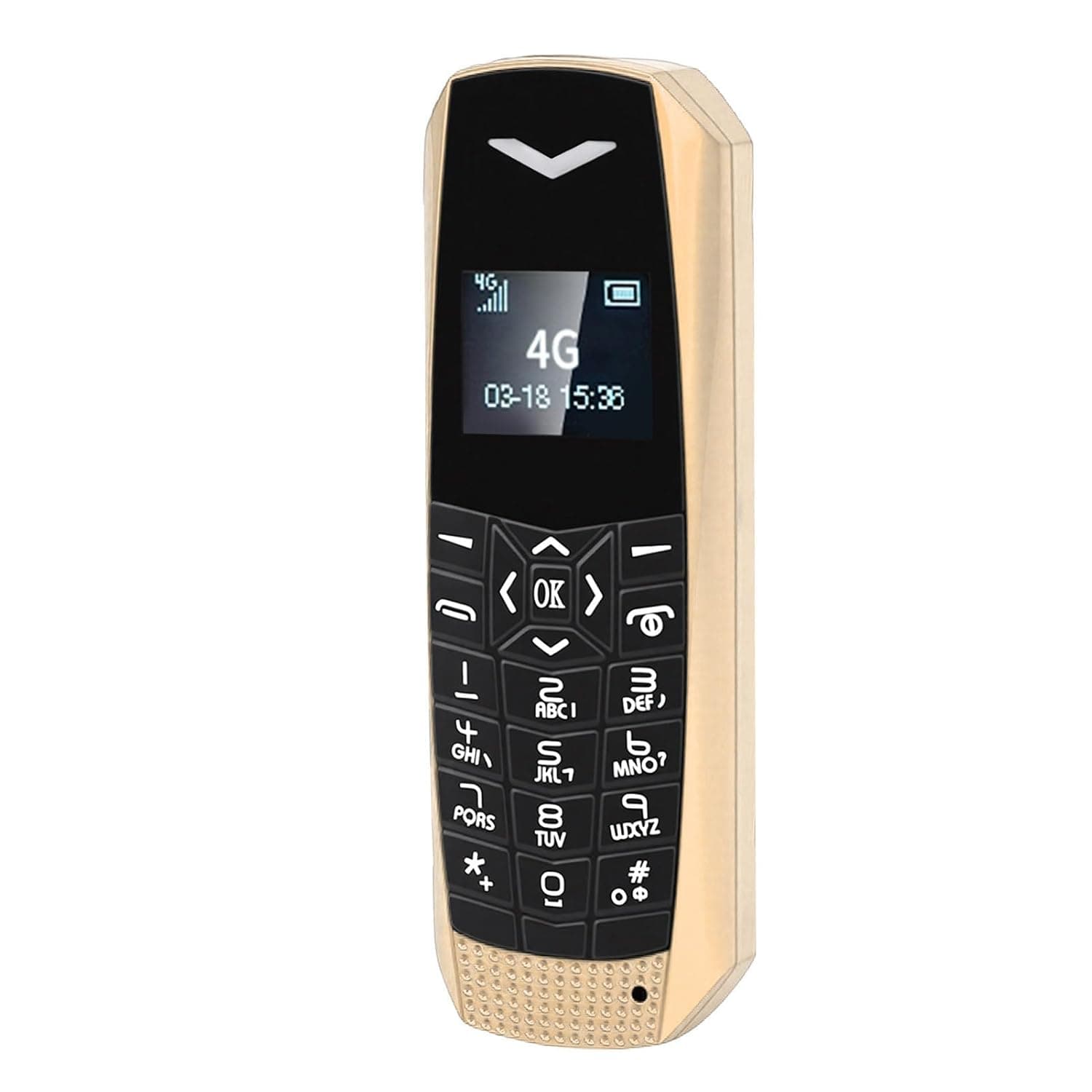 Fabater 4G LTE Unlocked Senior Cell Phone, Basic Senior Phone with Bluetooth5.0, MP3, SOS Key, Call and Message, Minimalist Mobile Phones for All (Gold)