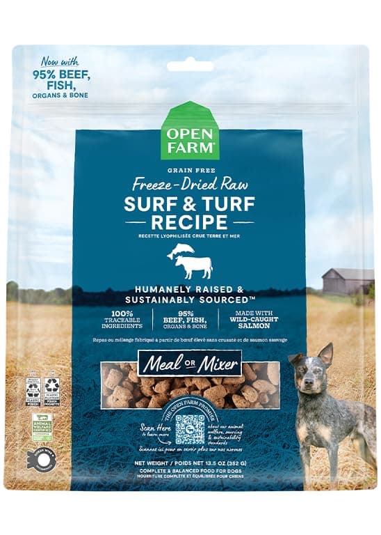 Open Farm Freeze Dried Raw Surf & Turf Recipe Dry Dog Food - 99G