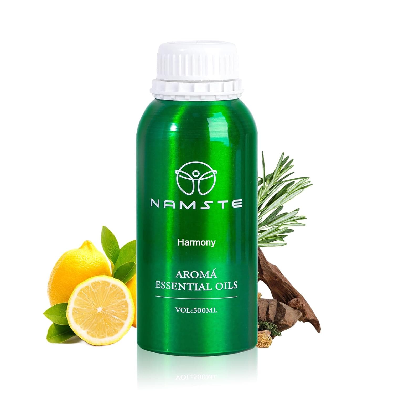 NAMSTE Aroma Essential Oil, 500ml Harmony Collection Scents Diffuser Oil, 100% Pure Natural Essential Oils, Blend of Rosemary, Cloves, Ambergris for Home Aroma Device
