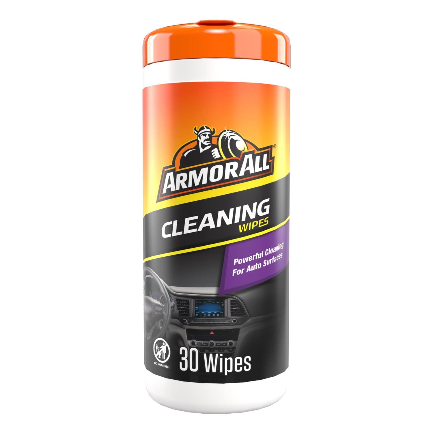 ARMOR ALL CAR INTERIOR CLEANING PROTECTIVE WET WIPES - 30 COUNT