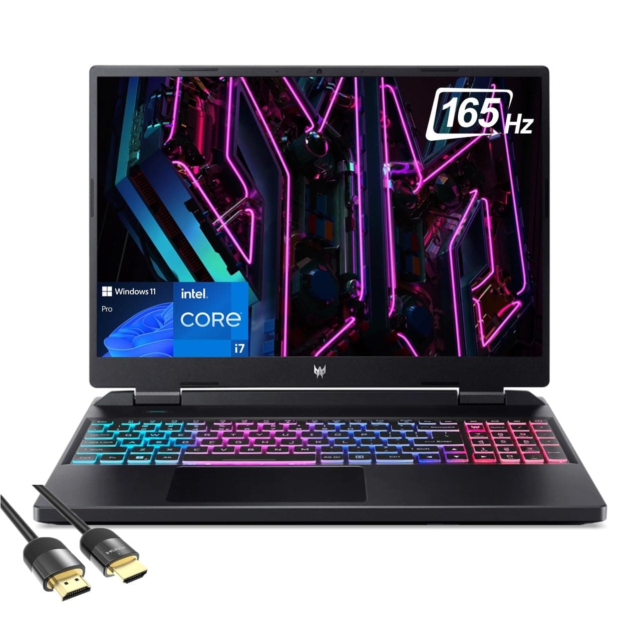 Acer Gaming Laptop, 16" WQXGA 165Hz, Core i7-13700HX, 16GB DDR5, 1TB PCIe 4.0, PDG HDMI, US Version KB, Win 11 Pro