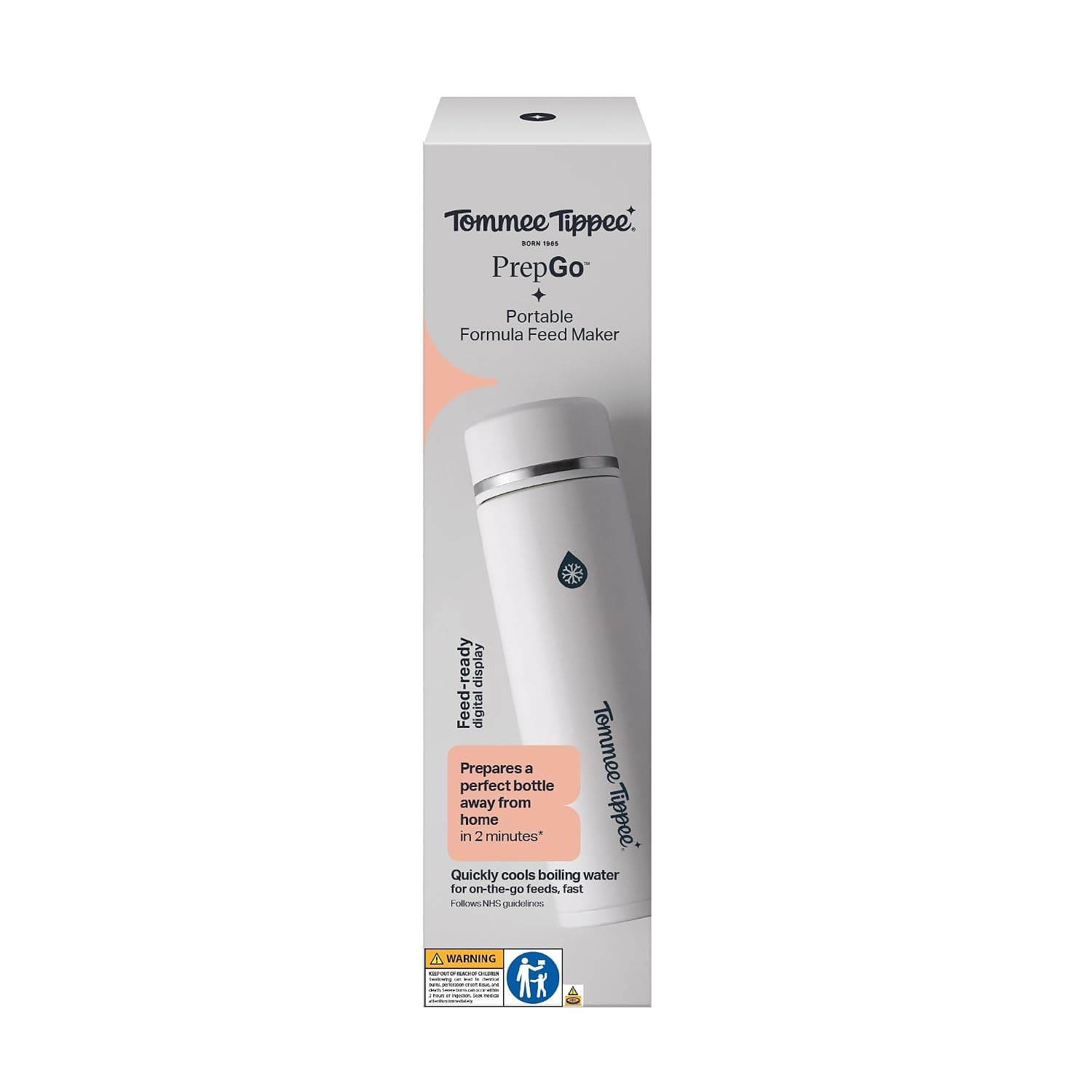 Tommee Tippee Go Prep Formula Feed Maker | Antibacterial Water Filter Removes Bacteria and Impurities, Feed in 2 Minutes, Ideal for Travel and Night Feeds
