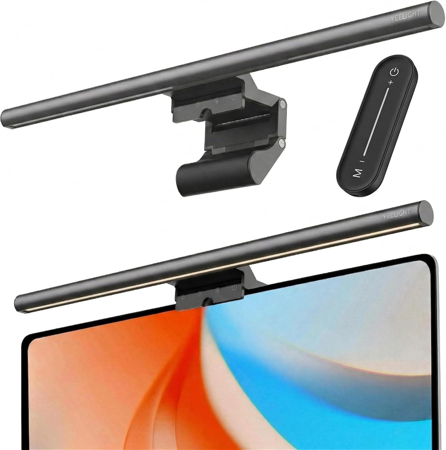 Yeelight Monitor Light Bar 40cm with Remote Control, 250LM LED Monitor Lamp, Anti-Glare PC Monitor Light, Dimmable Desk Lamp, Eye Protection, USB LED Bar for Office and Gaming