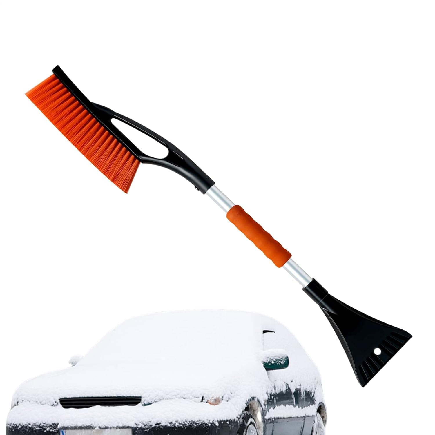 Car Snow Brush and Ice Scraper Multifunctional Ergonomic Winter Shovel | Automotive Window Snow Removal Scraper Daily Care Maintenance Protection Vehicle Truck RV SUV Driver Windshield Window Outd