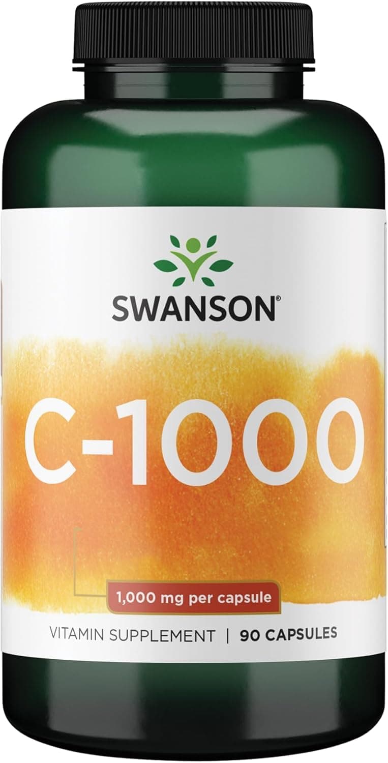 Swanson Rose Hip Vitamin C - Natural Formula for Protection and Health - (90 Capsules, 1000 mg each)
