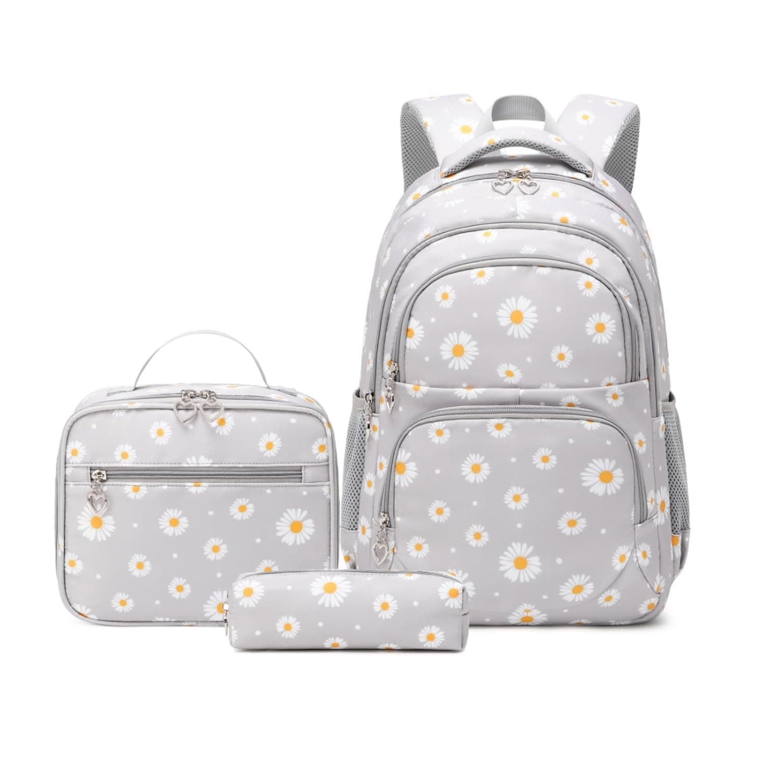 Girls Backpack Kids School Bookbag Set for Teen Girls Elementary Students Casual Back Pack with Lunch Box