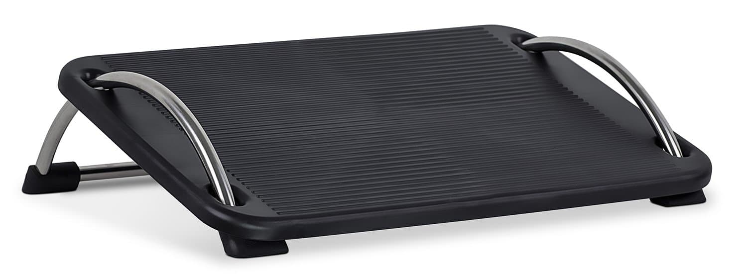 Mount-It! Tilting Footrest Under Desk | Ergonomic Office Foot Rest Adjustable | Computer Desk Foot Support | Large Platform Elevated Office Footrest with Non Slip Platform
