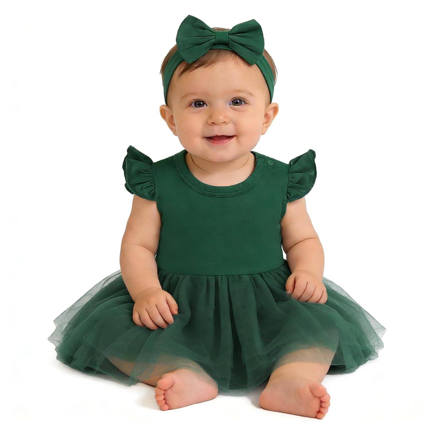 Magic Park baby-girls Romper Dress skirt set