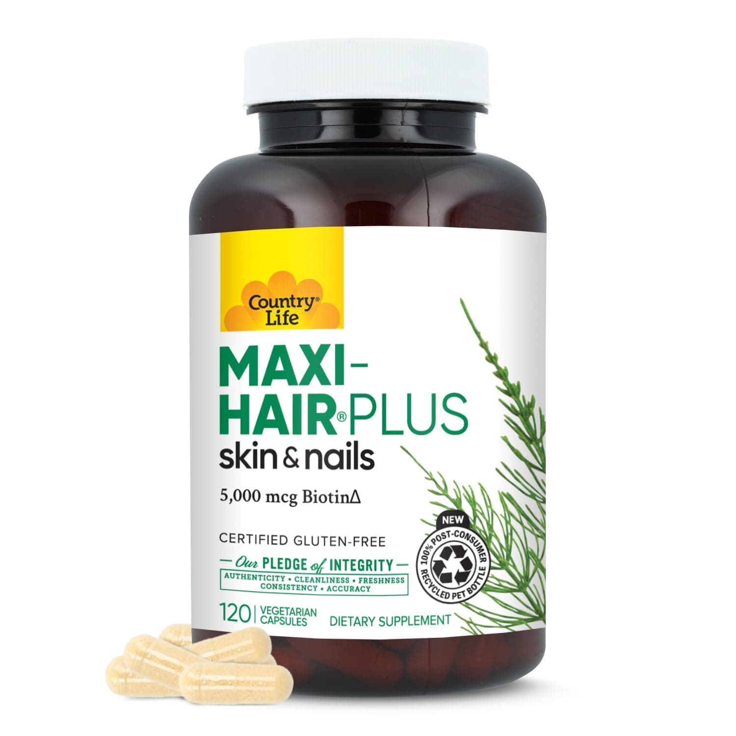 Country Life Maxi-Hair Plus Capsules 120's