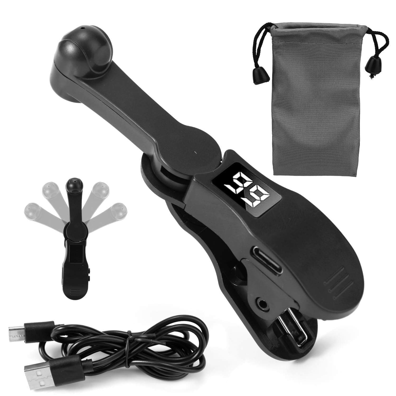 Smart Phone Auto Clicker, Speed-Adjustable Smart Phone Screen Auto Clicker with Data Cable and Storage Bag Practical Fast Continuous Click Tool for Live Stream Short Videos Games