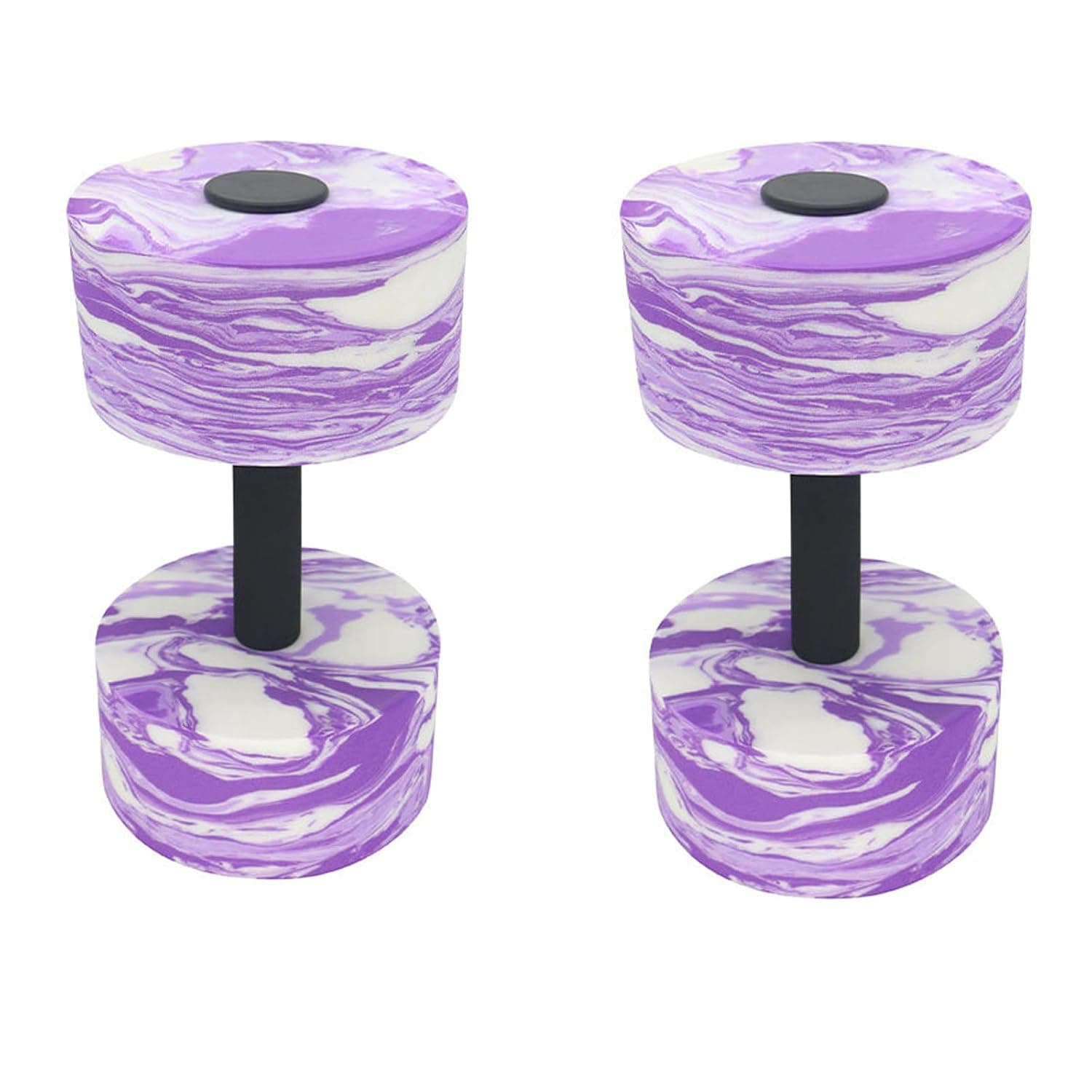 Tazweeq 2 Pcs Aquatic Exercise Dumbbells, High-Density EVA-Foam Dumbbell Set, Pool Weights Dumbbells Set for Water Aerobics Weight Loss, Pool Fitness