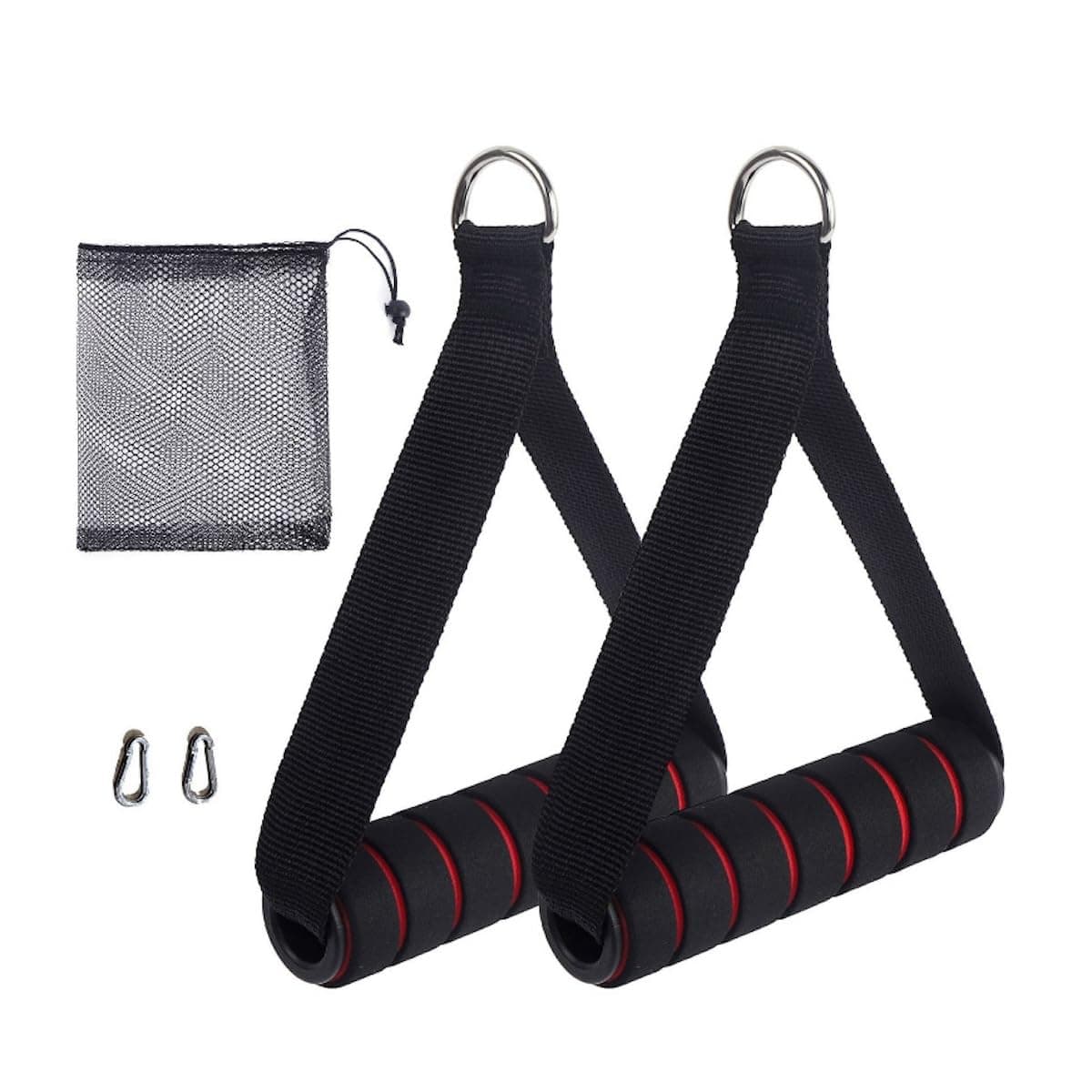 YelaJoy 2Pcs Heavy Duty Exercise Handles, Gym Handle Equipment for Cable Machine & Resistance Bands Attachments, Strength Training Workout, Pull-Ups, Home Gym Fitness Equipment Accessories Handle