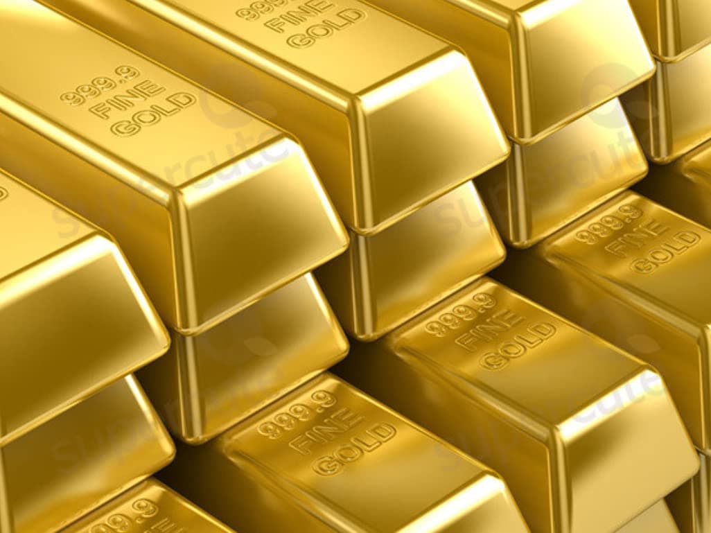 1kg Shiny Fake Gold Bar Bullion Brick Door Stop/Paperweight CAS