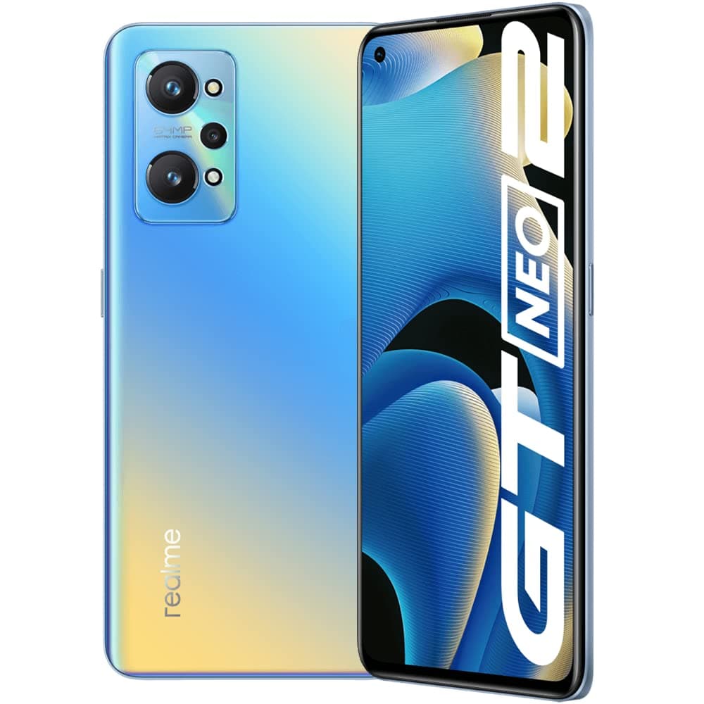 Realme GT Neo2 Dual-SIM 128GB ROM + 8GB RAM (GSM | CDMA) Factory Unlocked 5G Smartphone (Neo Blue) - International Version