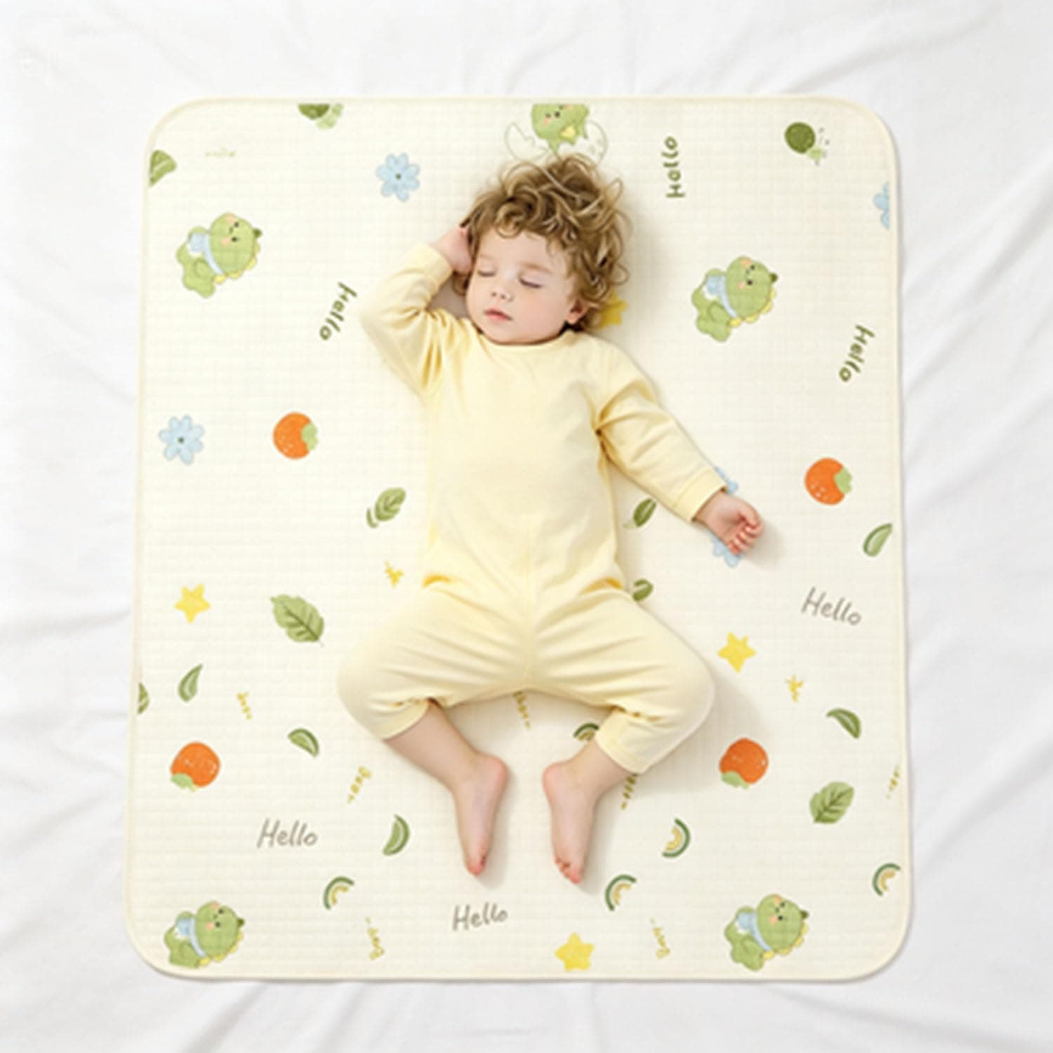 LinJie Baby Waterproof Bed Pad,50 * 70cm Potty Training Pee Pads For Kids,3-Layer Washable Mattress Protector Pad With Anti-Slip Backing,Reusable Underpads Bed Wetting Incontinence Cover