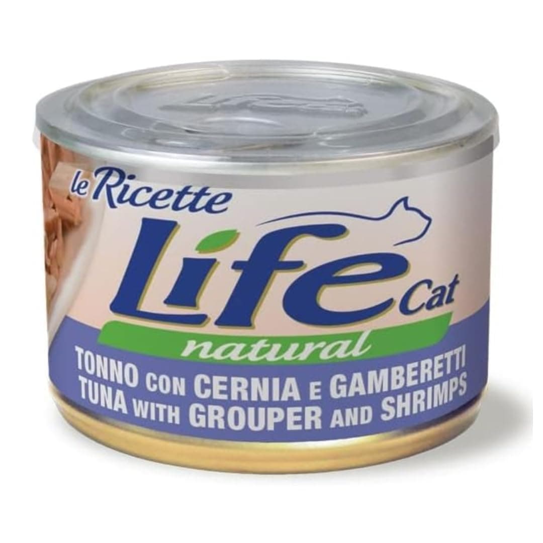 Life Cat Tuna with Grouper and Shrimps 150 g