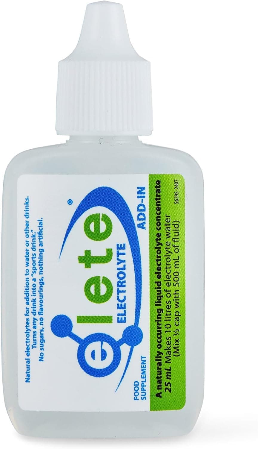 elete Electrolytes | Hydration Drops | Rehydration Drink | Trace Mineral Drops | Recovery | Sports Drink | 25ml Refill Bottle | Makes 10 Litres | Zero Calories | Zero Sugar