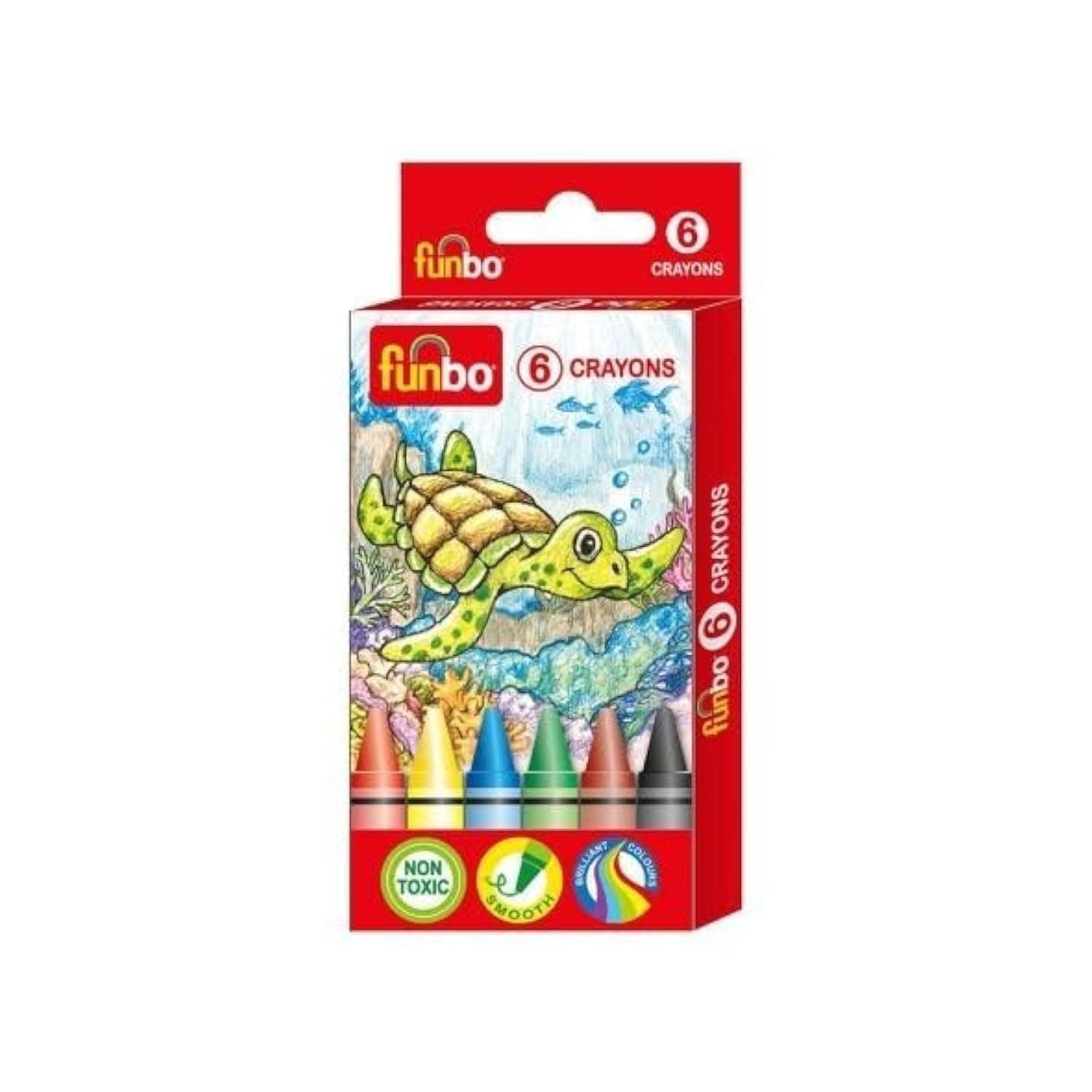 Funbo Crayons Color Pencil 6-Piece Pack