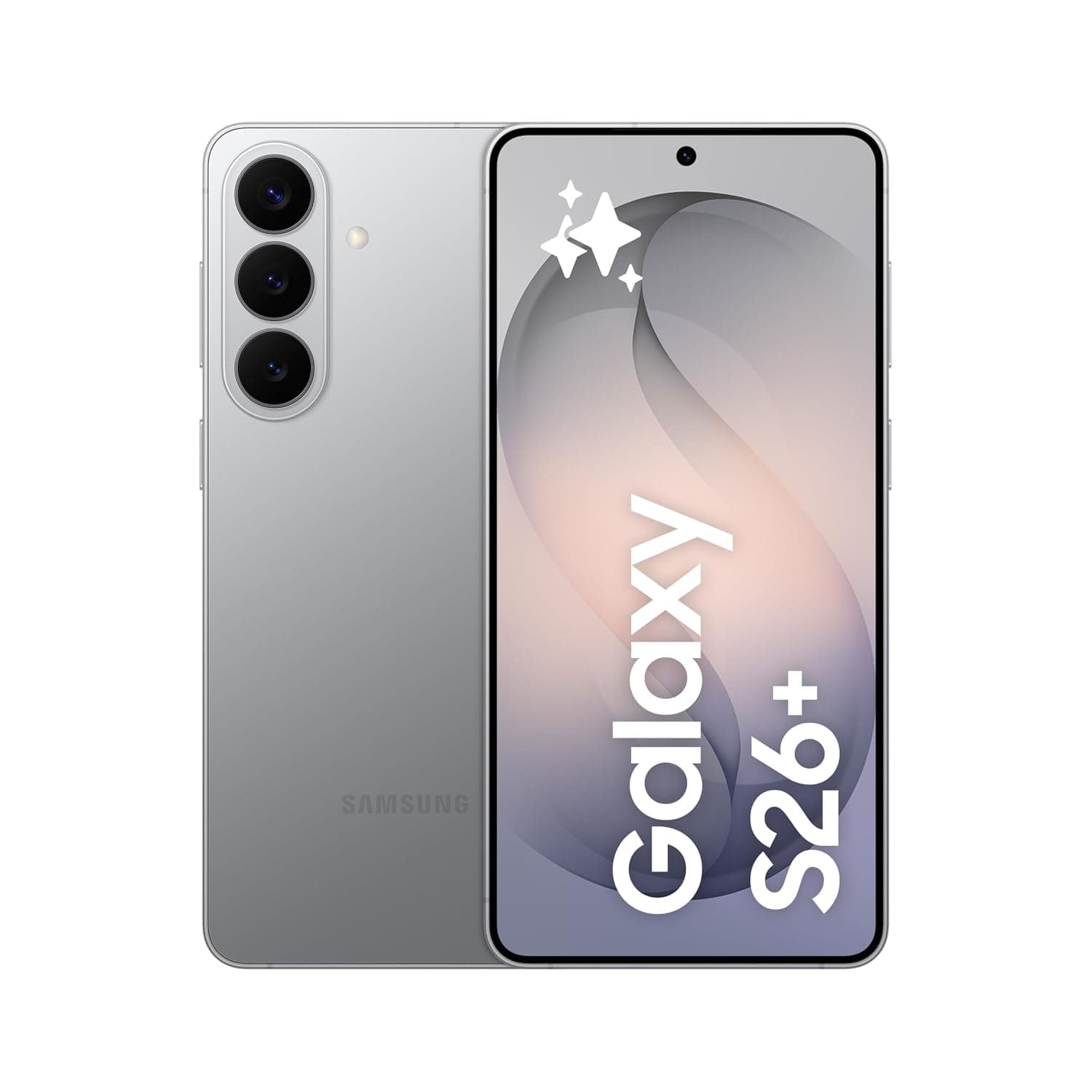 Samsung Galaxy S26+ Silver Shadow, 256GB Storage, AI Phone, 12GB RAM, Customized AP, Photo Assist, 50MP Camera, 4900mAh Battery, 1 Year Manufacturer Extended Warranty (KSA Version)