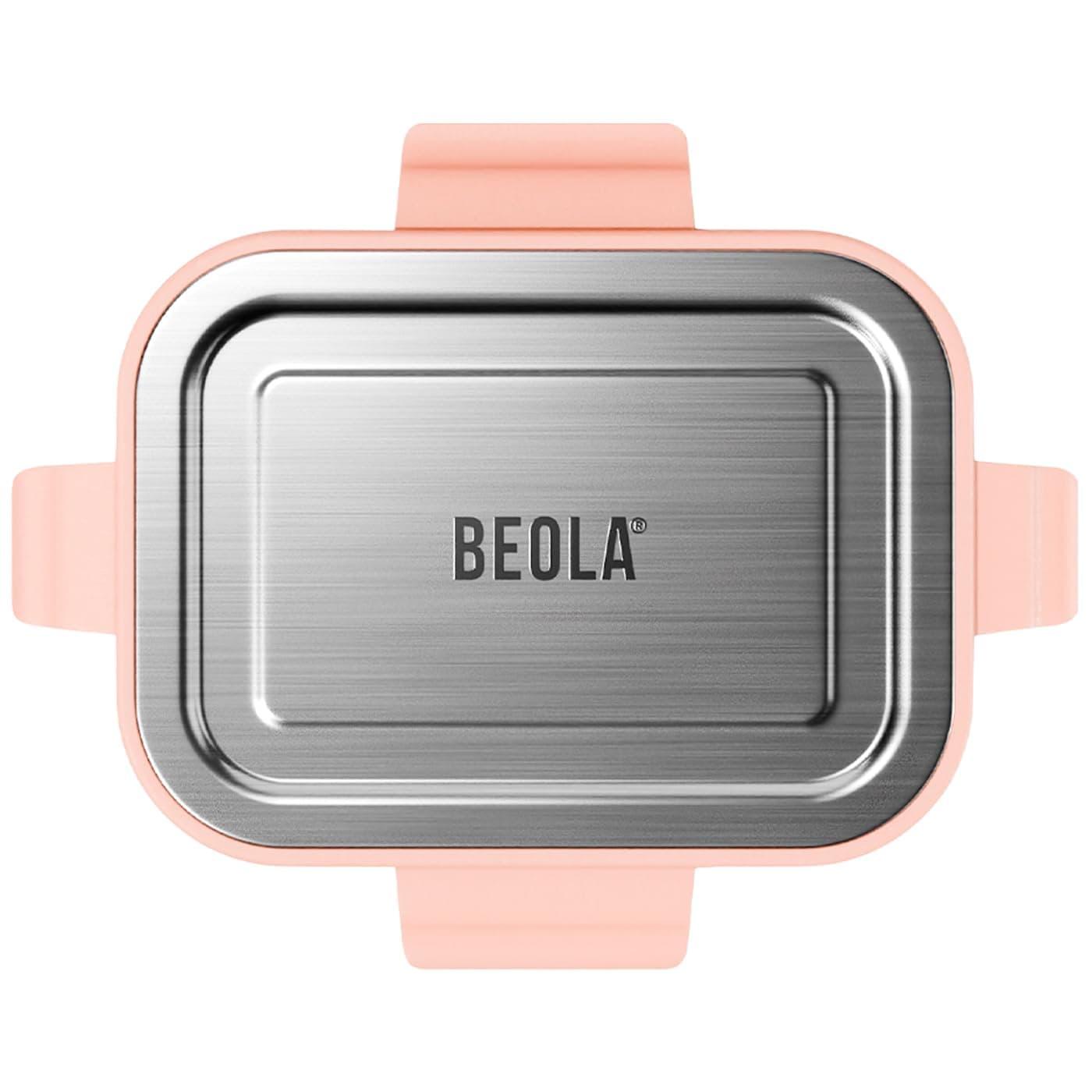 BEOLA Replaceable Lid for 800ml Microwave Safe Stainless Steel Lunch Box, 18/8 Premium Steel BPA free Materials (800ml, Blush Pink)