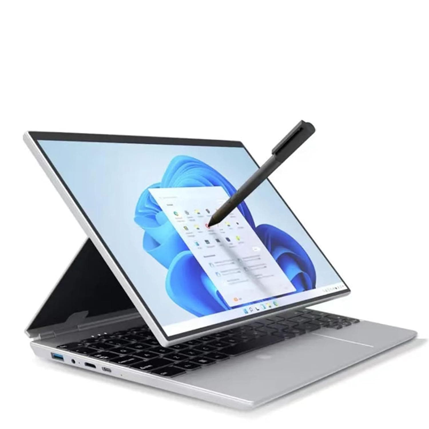 14-Inch Laptop with Touch Screen Foldable Business Design Office Computer with Large Battery Capacity,16G+1000G