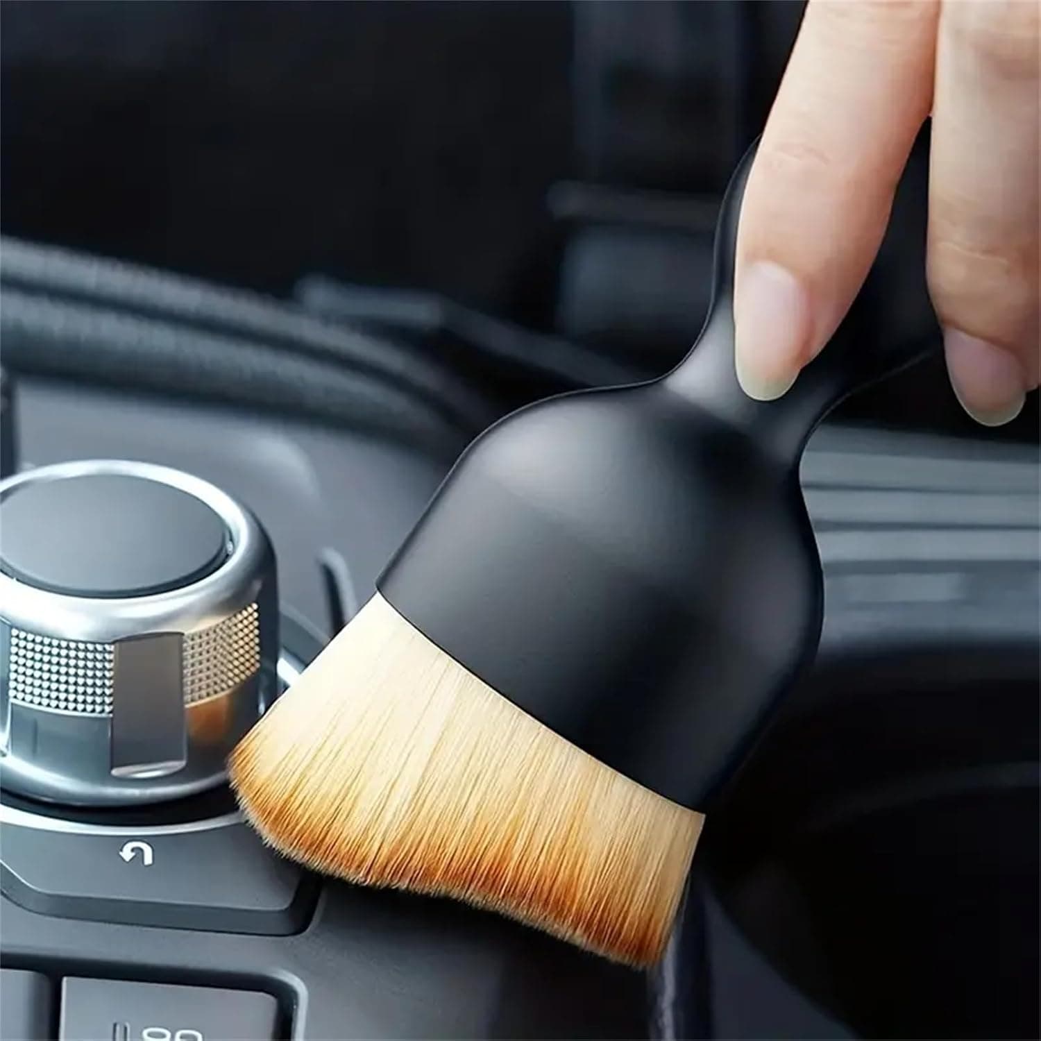 1 Pack Car Interior Cleaning Brush, Soft Bristle Detailing Brush for Car Care