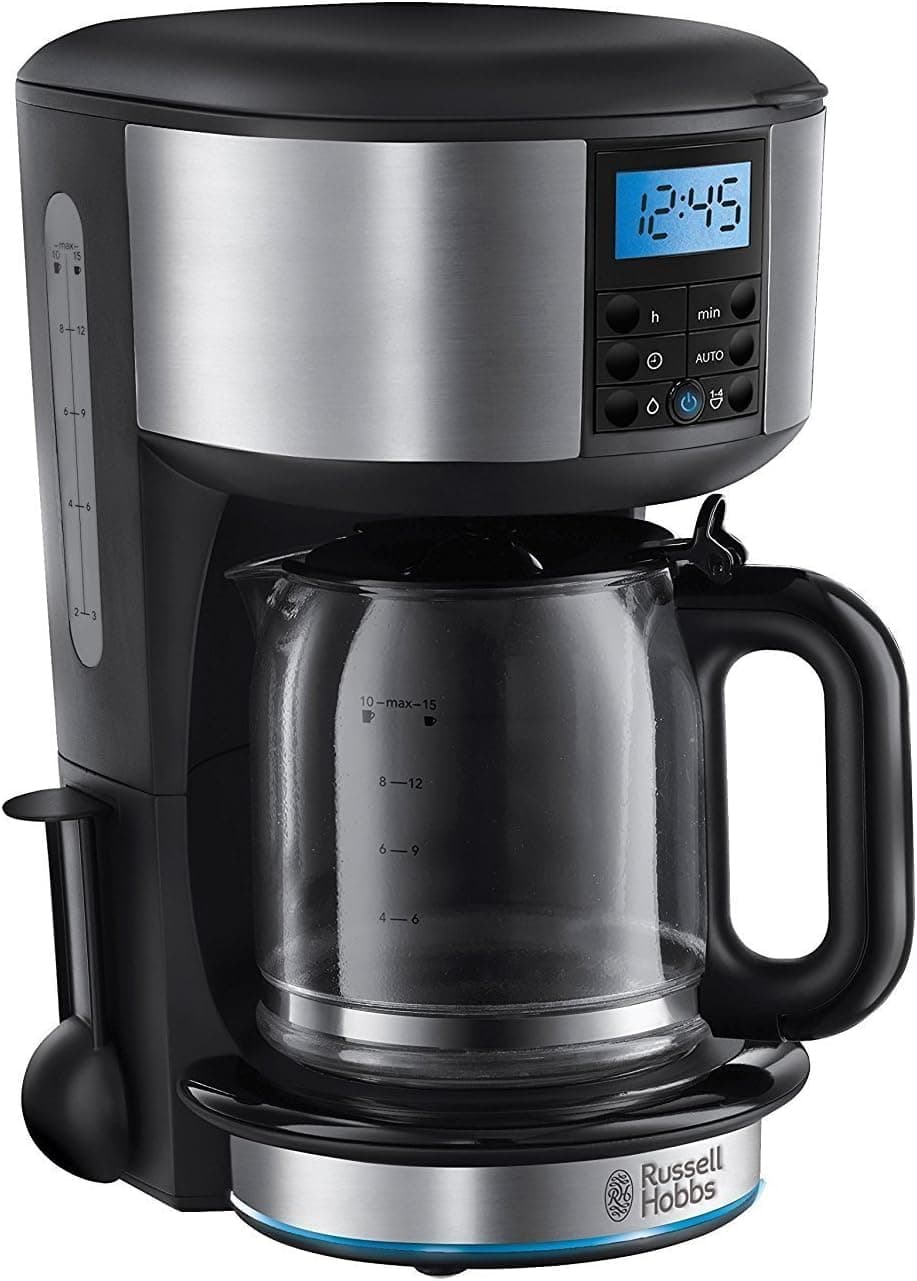 Russell Hobbs Liquid Filter Coffee Machine,Silver - 20680, min 2 yrs warranty