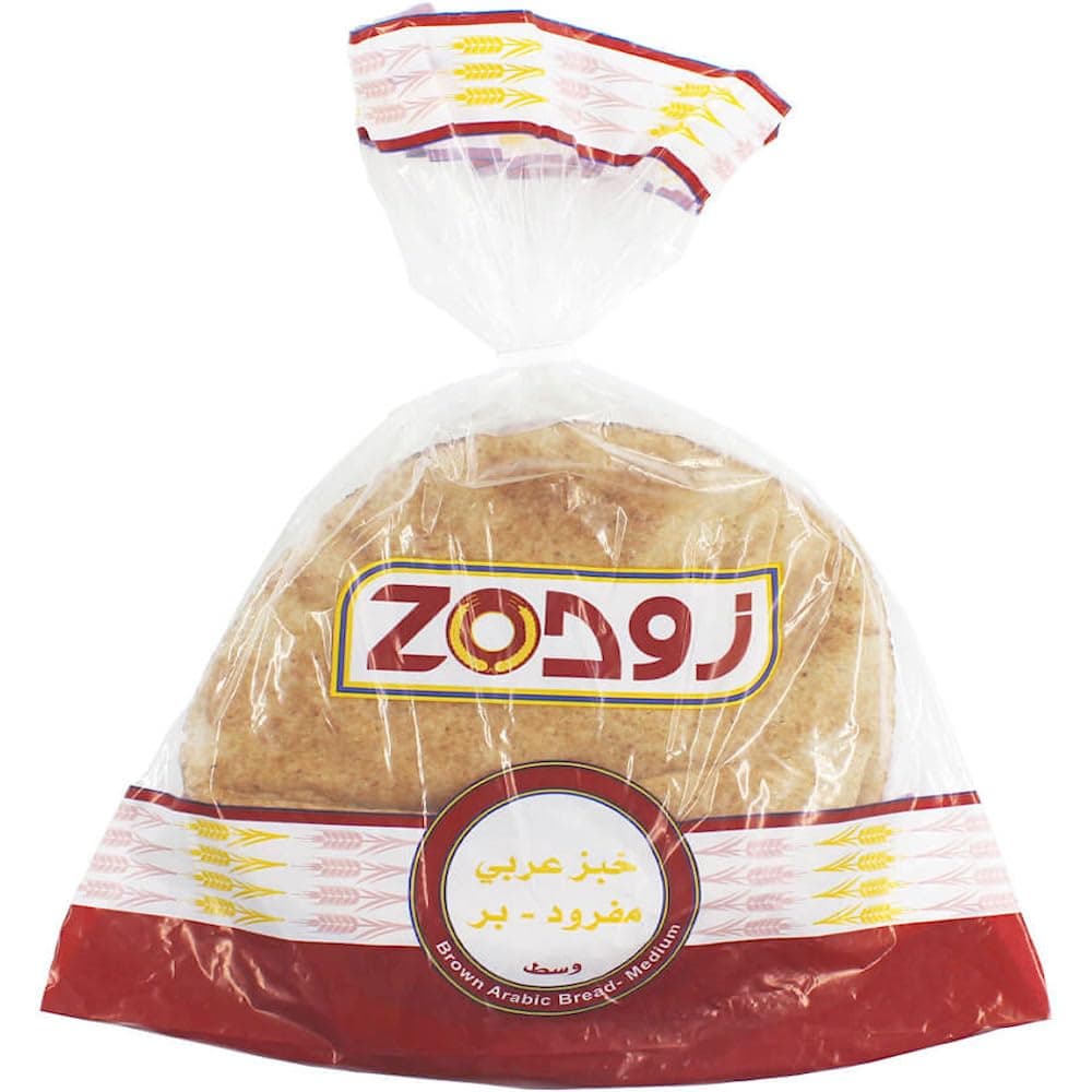 ZOD Arabic Brown Bread Medium, 6 Pcs