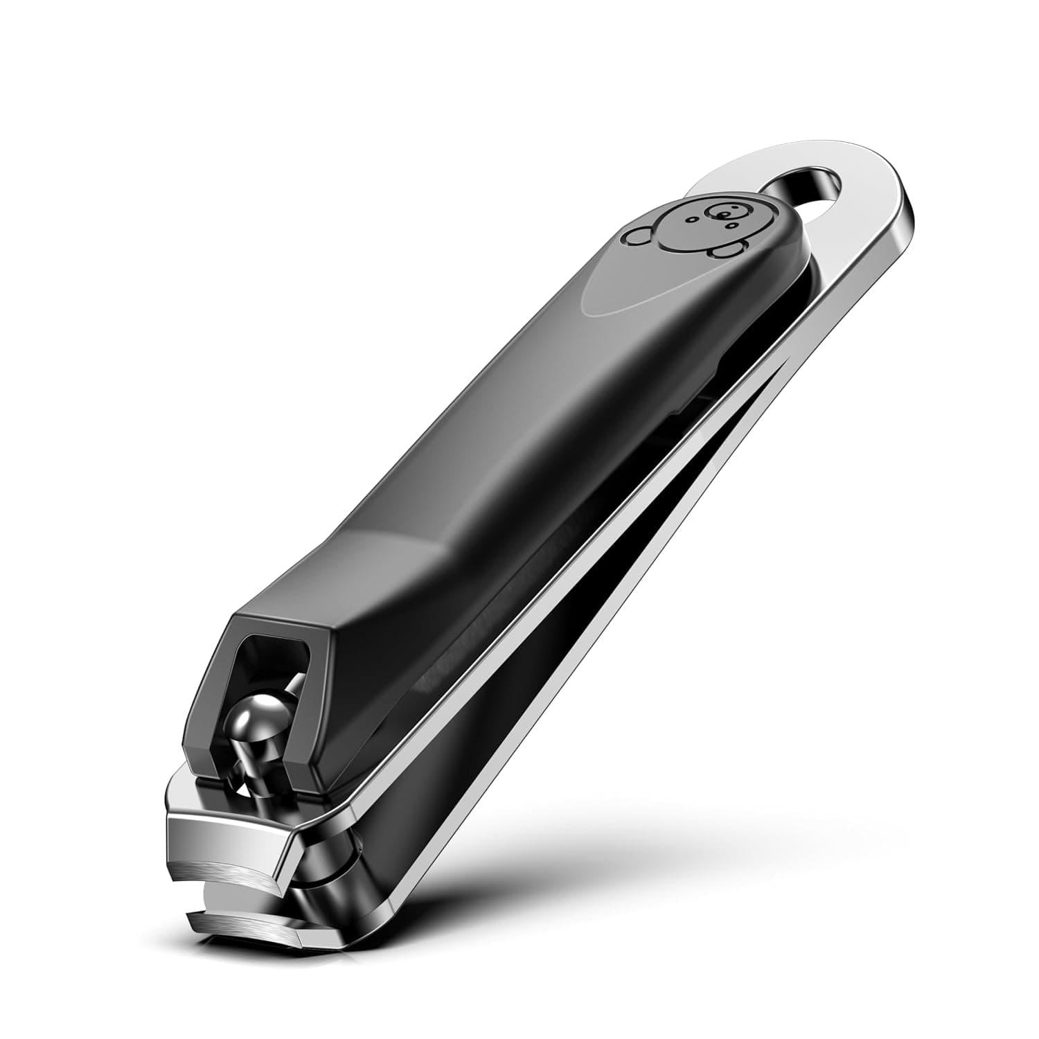 FVION Baby Nail Clippers - Stainless Steel Kids Nail Clippers Trimmer, Small Jaw Children Fingernail Clippers for Toddler, Infant, Babies - Safe Nail Grooming Tool - Black