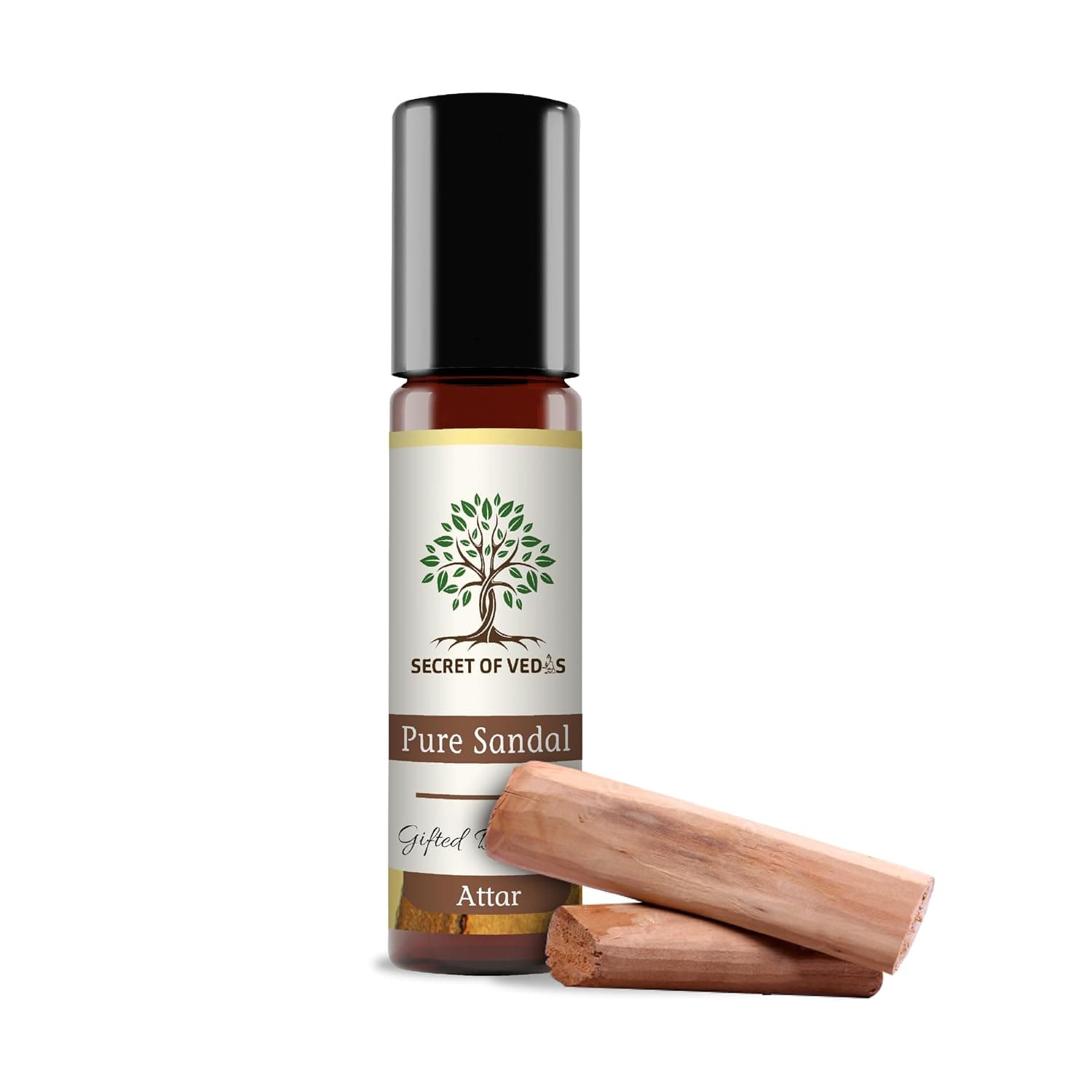 Secret of Vedas | Pure Sandal | Natural Perfume Oil | Long Lasting I Alcohol-Free | Cruelty-Free
