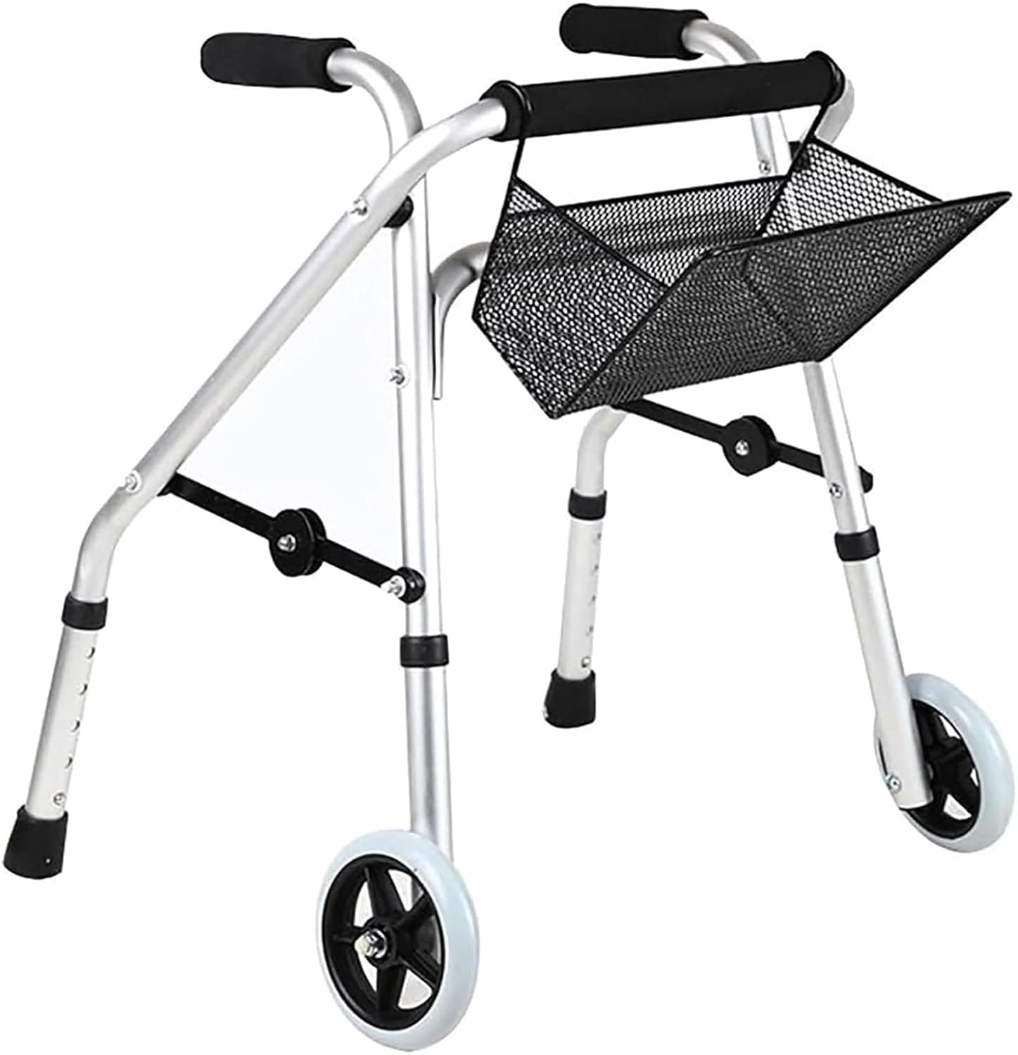 Walking Frame, Foldable Aluminum children's walker, Adjustable Height Walking Standing Frame,for child Lower Limb Rehabilitation Standing
