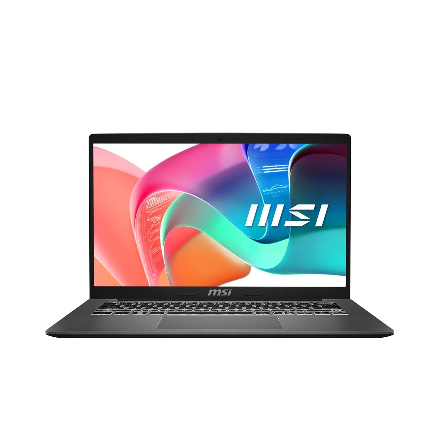 لابتوب مودرن بشاشة 14 بوصة ومعالج انتل كور 7، ذاكرة رام بسعة 16 جيجابايت، قرص SSD بسعة 512GB، نظام ويندوز 11 هوم، بطاقة رسومات انتل، من ام اس اي، رمادي 14 F1MG