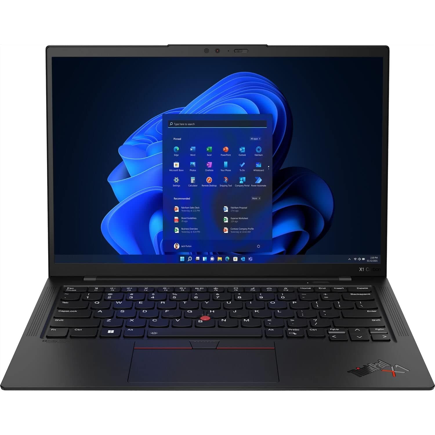 Lenovo ThinkPad X1 Carbon Gen 8 Laptop | 14" 2560x1440 QHD | Core i5-10210U - 512GB SSD Hard Drive - 8GB RAM | 4 cores @ 4.2 GHz Win 11 Pro Black (Renewed)