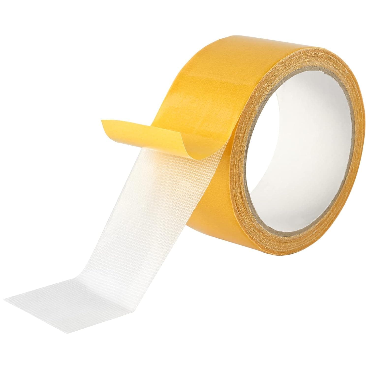 Double Sided Mesh Tape – Heavy Duty Clear Double Sided Tape for Carpets, Arts & Crafts, Woodworking, 1.1" x 33FT (10m), High Tack, No Residue