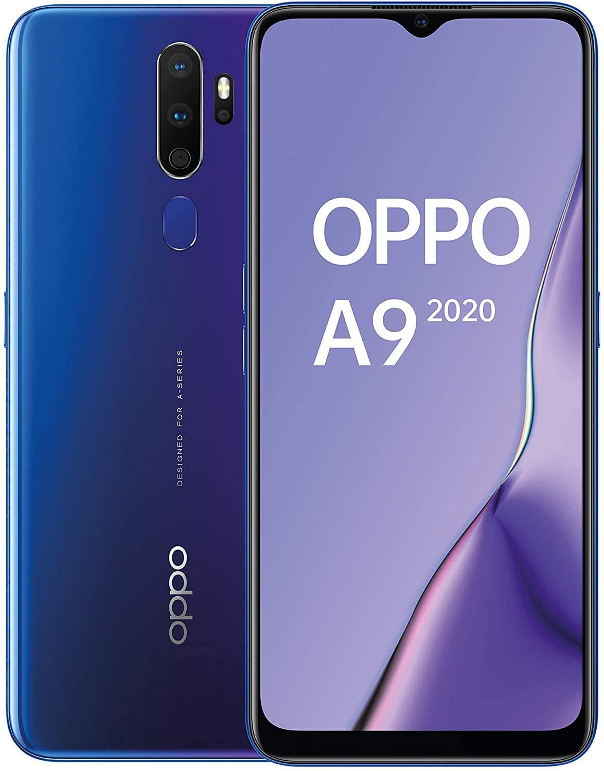 OPPO A9 (2020) CPH1941 Dual-SIM 128GB ROM + 4GB RAM (GSM Only | No CDMA) Factory Unlocked 4G/LTE Smartphone (Blue-Violet Gradient) - International Version