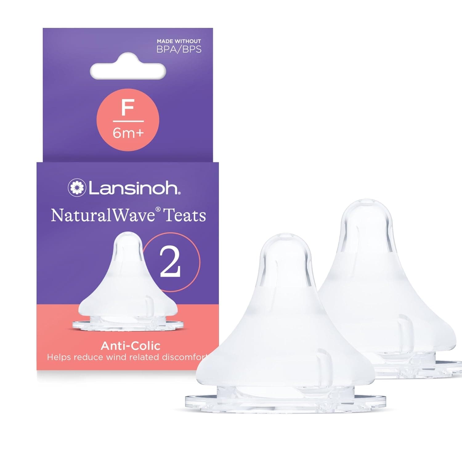 Lansinoh NaturalWave Fast Flow Teats (Pack of 2)