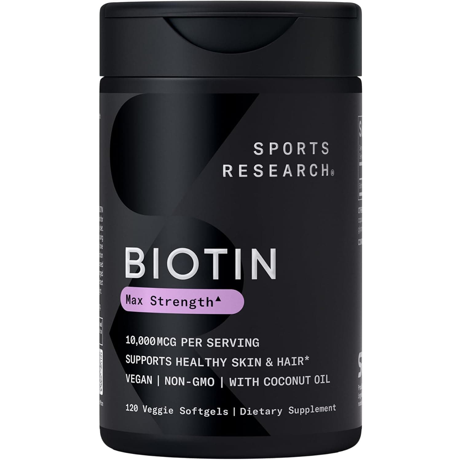 Sports Research, Biotin, 10,000 Mcg, 120 Veggie Softgels