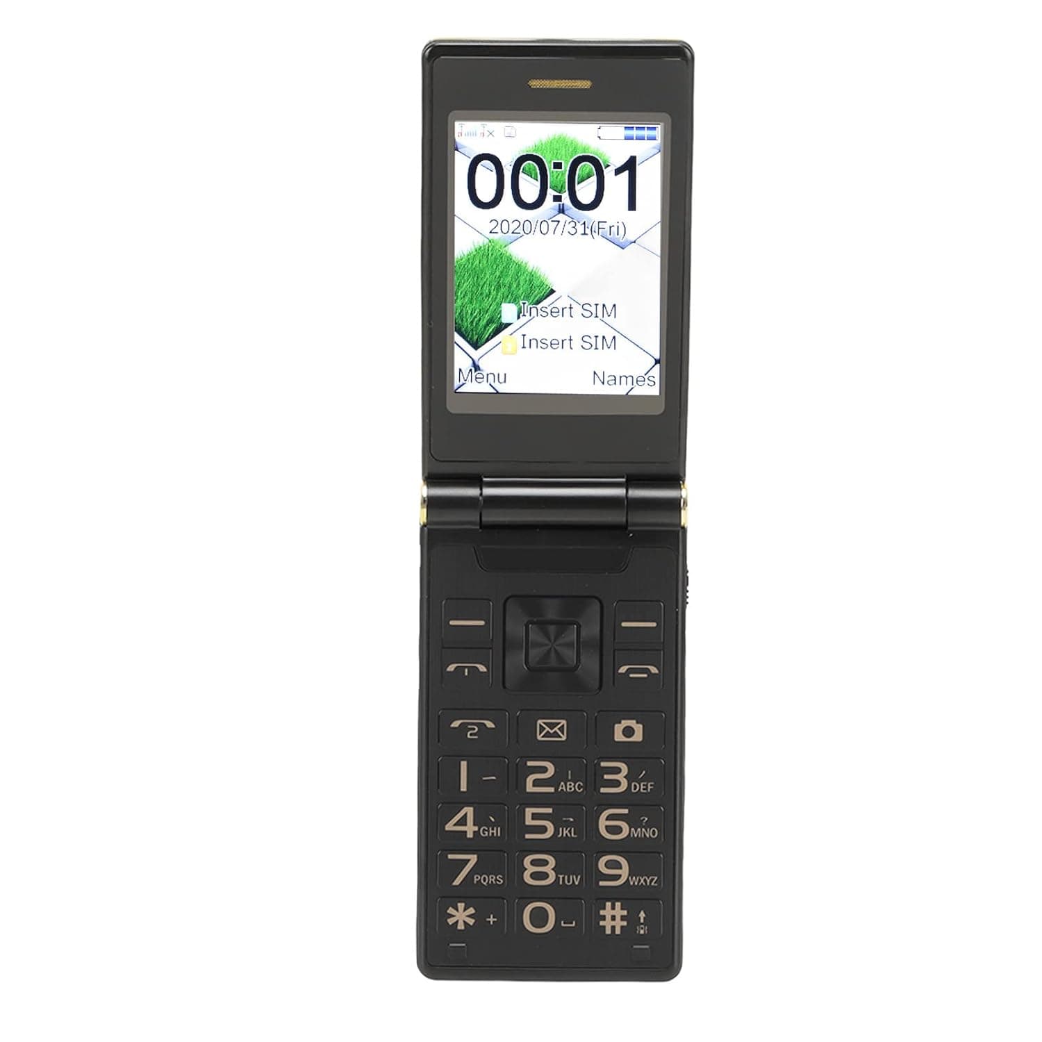Flip Mobile Phone for Elderly, 2G GSM Seniors Phone 32Mb RAM ROM, Dual SIM Long Standby Cellphone, HD CALL/BIG BUTTON/SOS, Gifts for Elderly