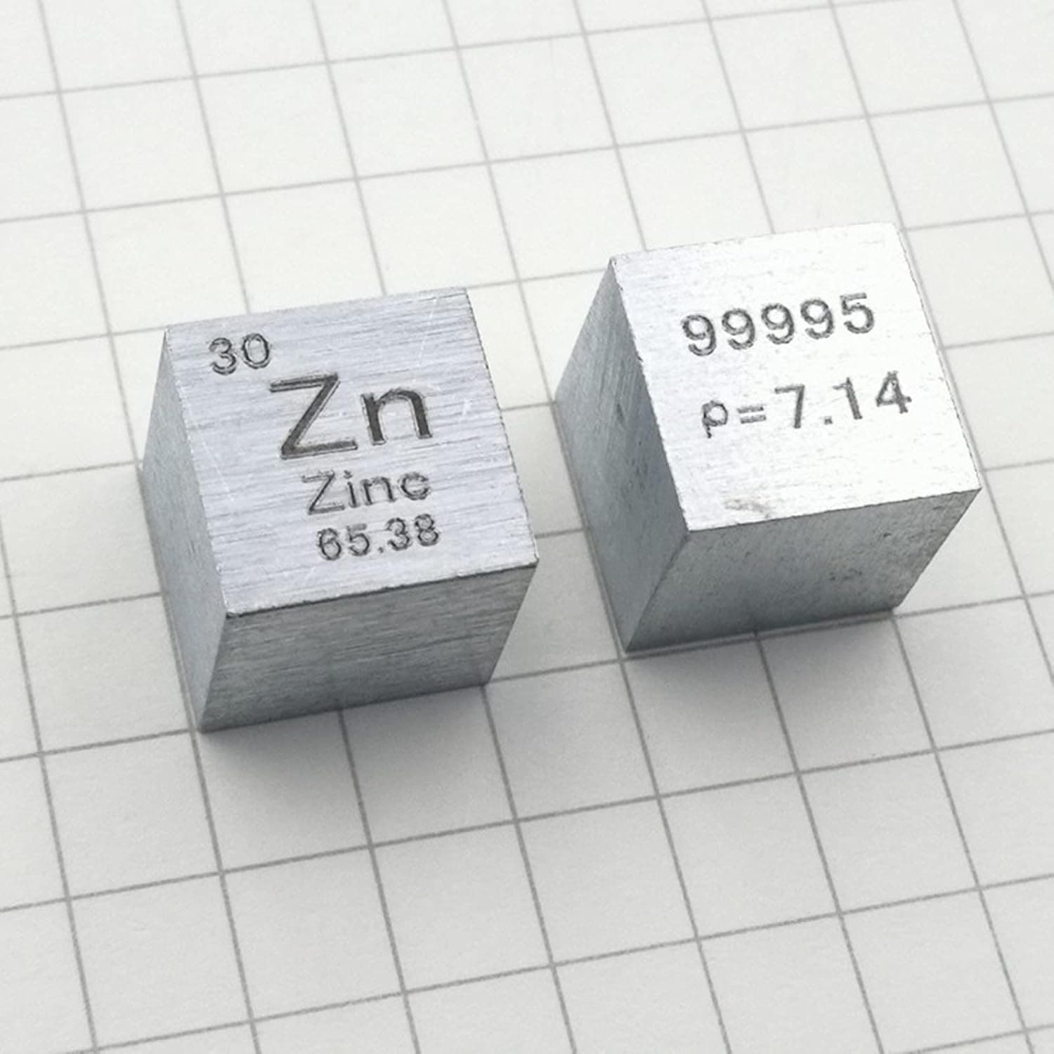 1pcs Zinc Cube 10mm Pure Block for Element Collection Lab Experiment Material Hobbies Simple Substance Block Display DIY