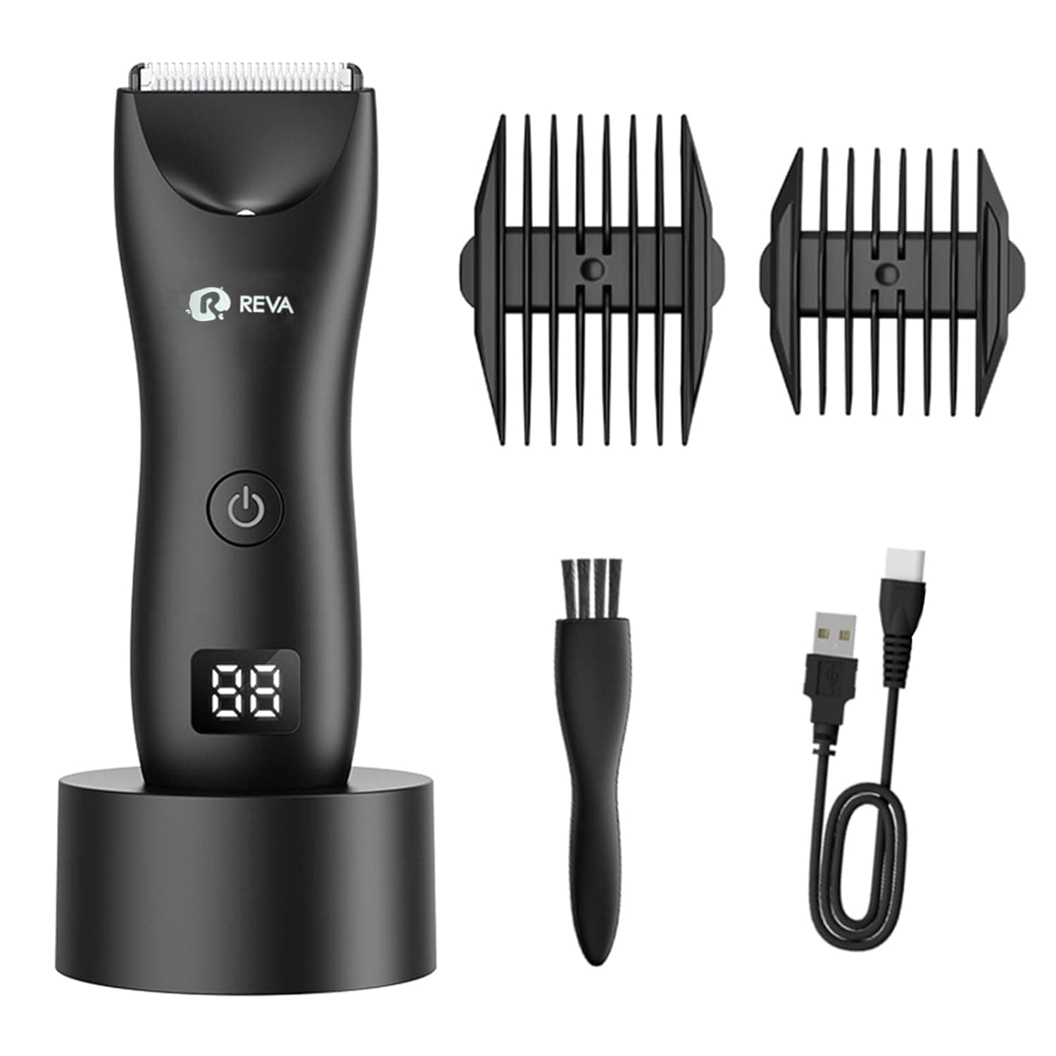 Reva Multi Groomer All-in-One Hair Trimmer with Head Spotlight for Men & Women- Cordless Rechargeable Beard & Hair Clipper, Waterproof, Ceramic Blades, Low Noise and Fast Charging