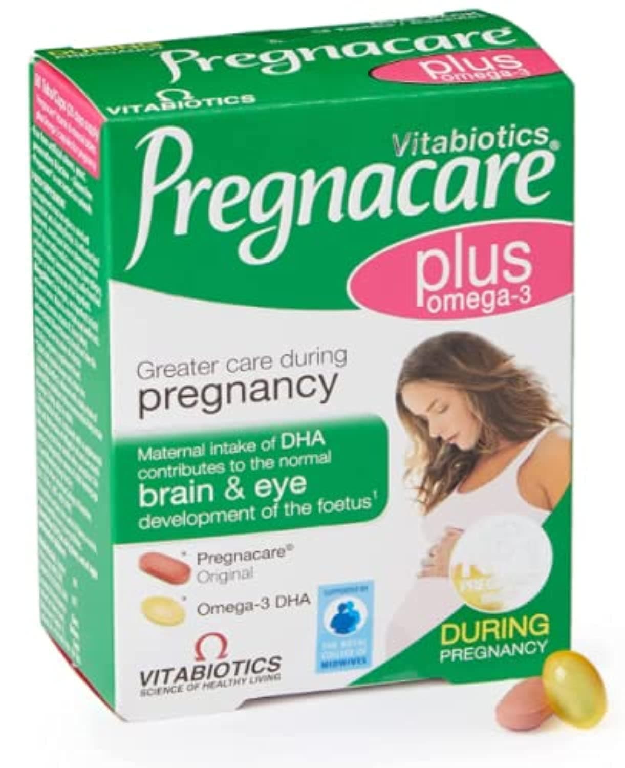 Vitabiotics Pregnacare Plus Omega 3 Dietary Supplement, 56 tablets (ORIGINAL UK MADE)