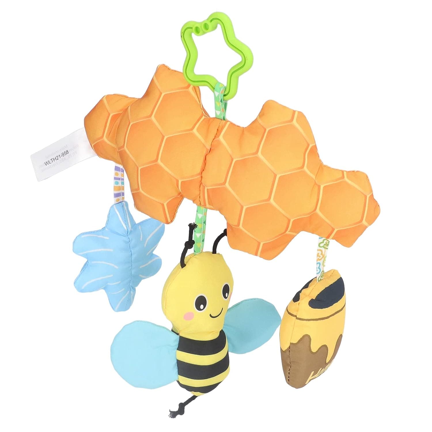 Infant Hanging?Toy, Car Hanging Industrious Bee Baby Bed Hanging Toy with Bell Music for Dining Chair