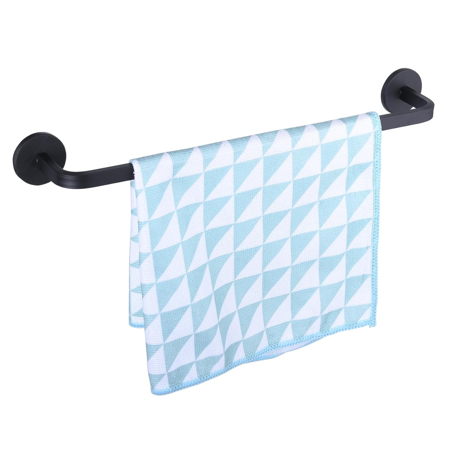 حامل مناشف مغناطيسي 14 انش للثلاجة، قضيب منشفة مغناطيسي شديد التحمل للمطبخ وغسالة الصحون والفرن والثلاجة وغسالة الملابس، مغناطيس قوي، الومنيوم مقاوم للصدا، اسود، عبوة من قطعة واحدة