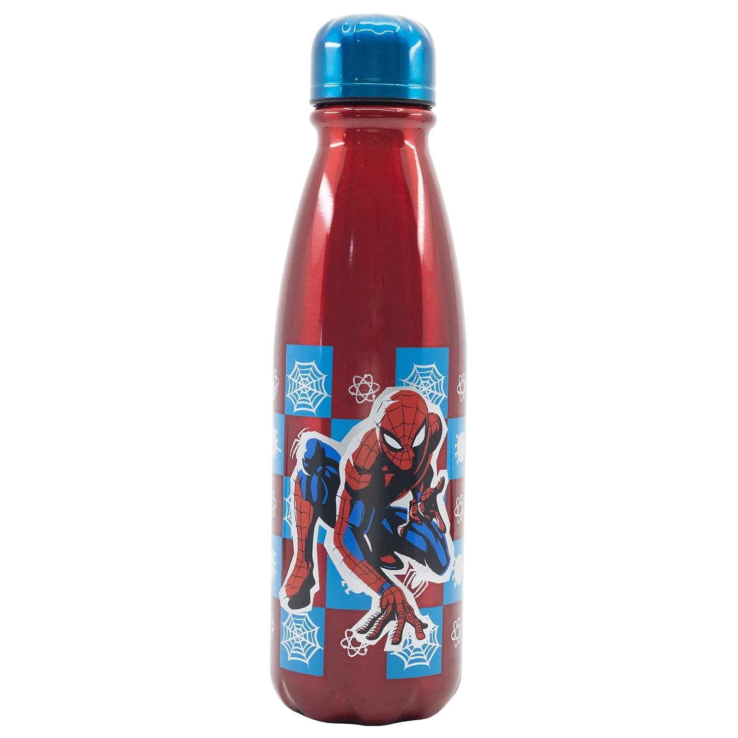 Stor Spiderman Midnight Flyer Kids Aluminium Water Bottle, Red 600 ml Capacity 74740