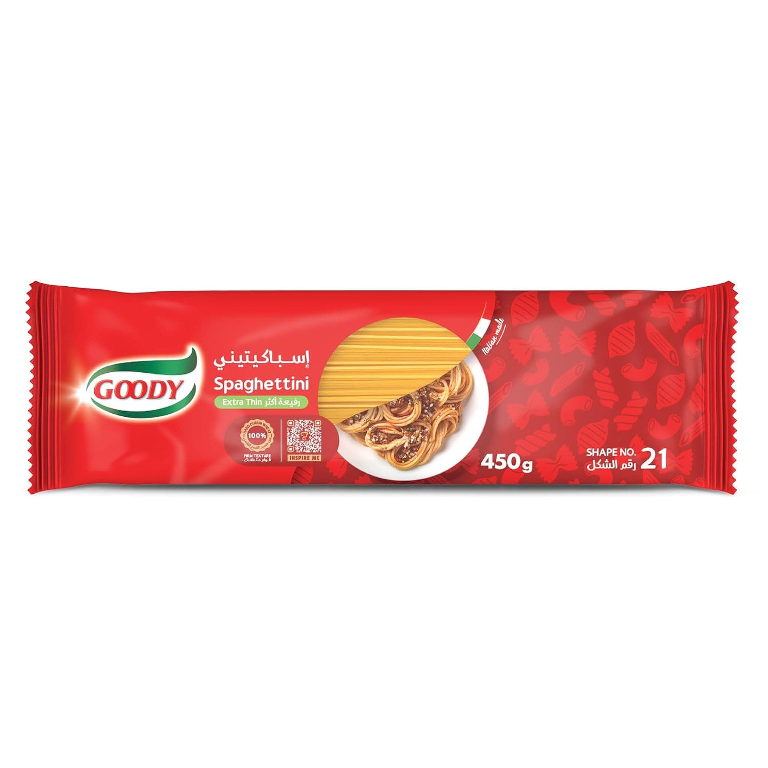 Goody Extra Thin Spaghetti Pasta, 450G, Durum Wheat Pasta