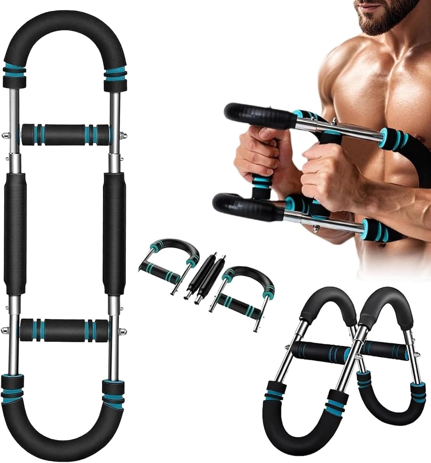 Twister Arm Trainer, Adjustable 66-110lb Chest Shoulder Arm Workout Equipment,أجهزة رياضية منزلية متعددة الوظائف, Exercise & Fitness Equipment for Home Gym Men