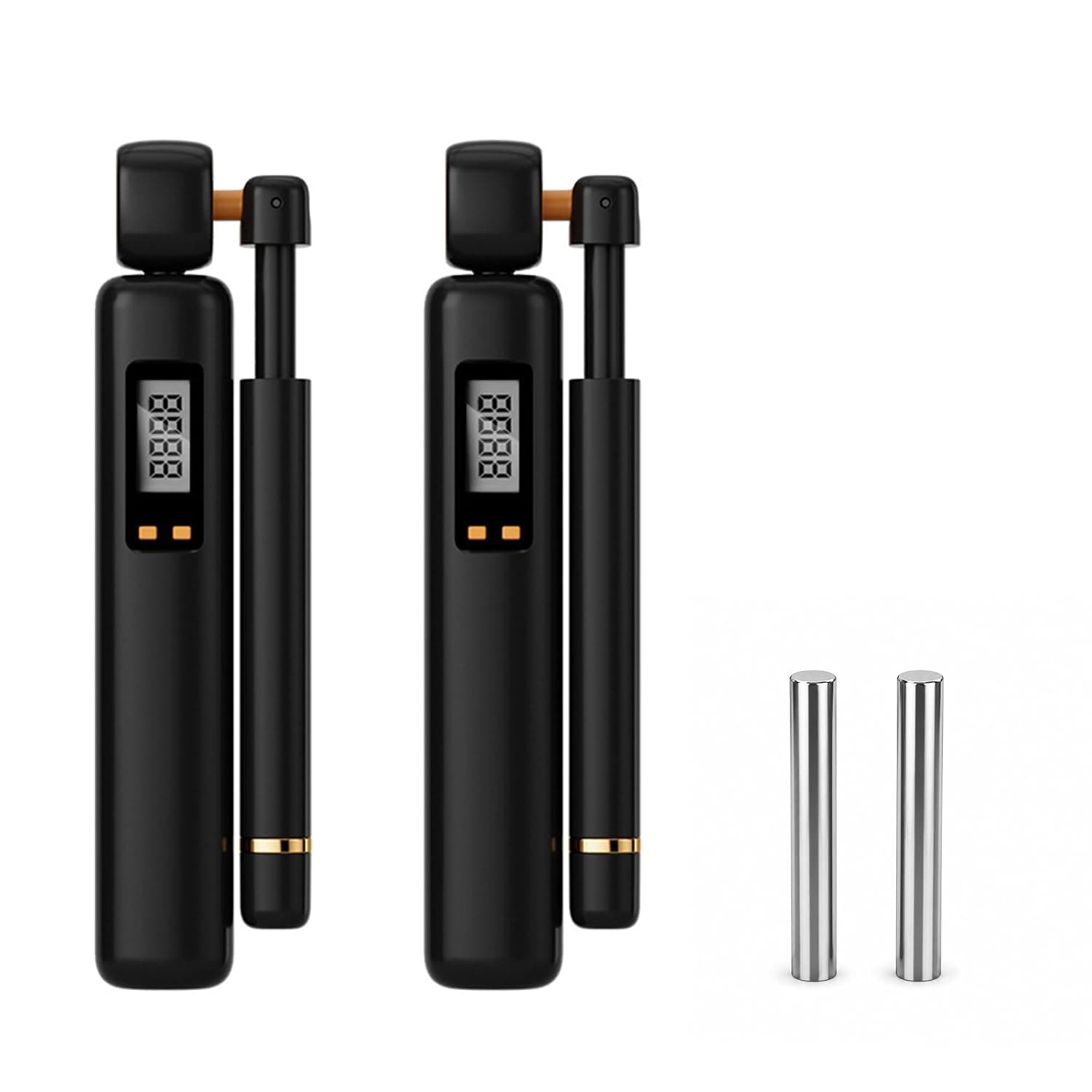 340g Weighted Cordless Jump Rope with LCD Digital Counter, 70mm Adjustable Length, Calorie Counter Fitness Rope for Home Gym Office, Exercise for Men Women Kids