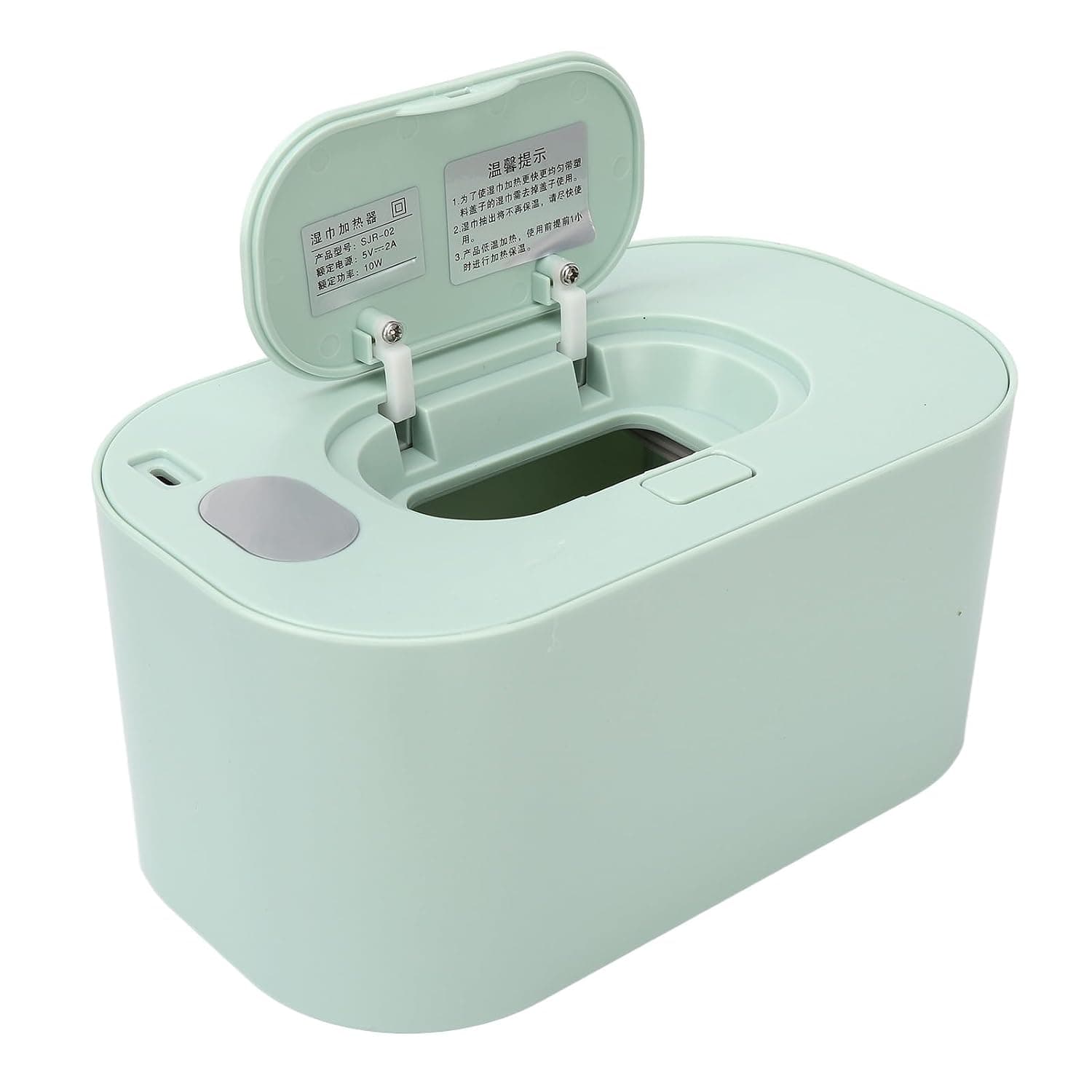 Asixxsix Baby Wipe Warmer, 24H Constant Temperature Diaper Wipe Dispenser, Wet Wipes Heater with Top Heating Large Capacity 80 Wipes 8W for Newborns Babies (Green)