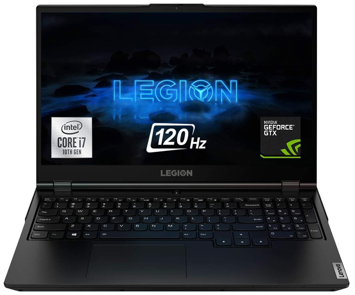Lenovo Legion 5 Gaming Laptop, 15.6" FHD 120Hz IPS Display, i7-10750H, GTX 1660Ti, 32GB RAM, 2TB SSD, Backlit Keyboard, Webcam, VR Ready, WiFi + Bluetooth, Win 10 Home, Black