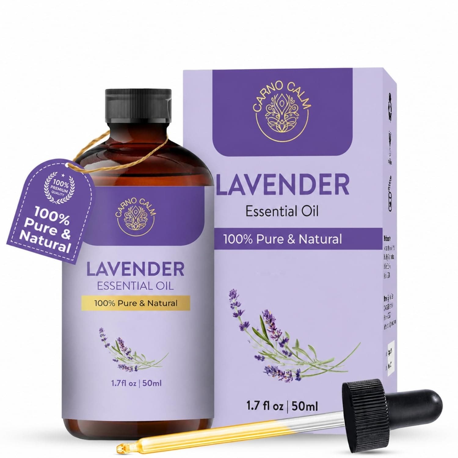 Lavender Essential Oil | 100% Pure and Natural Therapeutic Grade lavender oil | for Massage Aromatherapy Relaxation Sleep Meditation Skin Diffuser Fragrance |1.7 fl. Oz